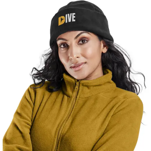 Alaska Brushed Fleece Beanie Model